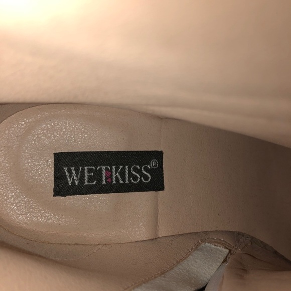 Wetkiss black and white Faux Lizard ankle boots sz 9 - Picture 6 of 8